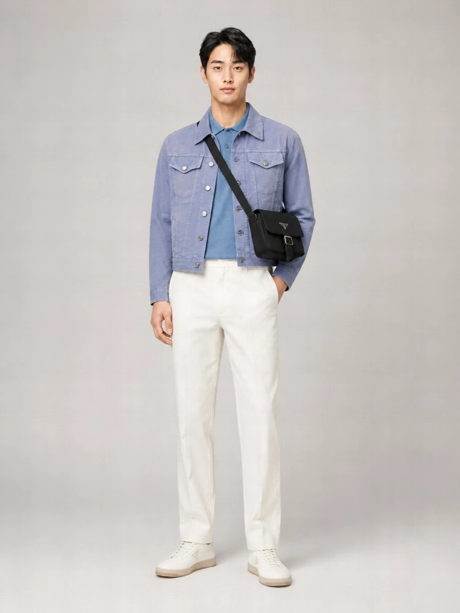 Prada Cotton Single-Breasted Blouson Jacket