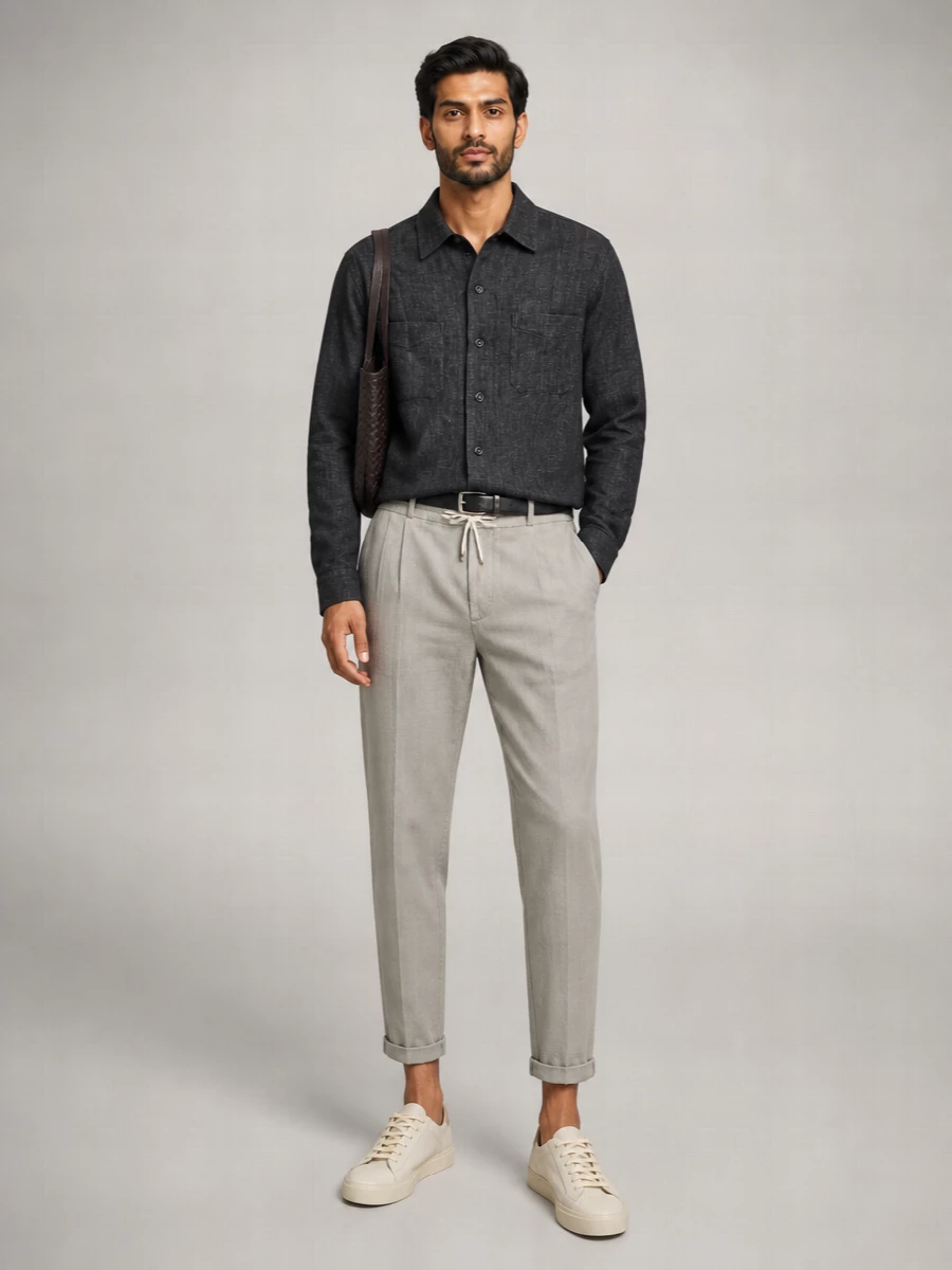 Brunello Cucinelli Linen Easy Fit Shirt