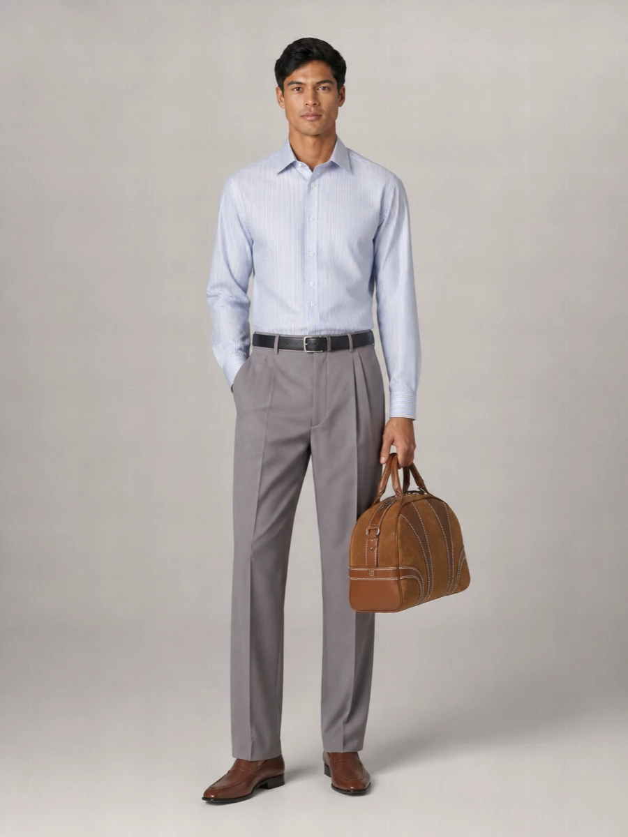 Dries Van Noten Striped Long-Sleeve Classic Shirt