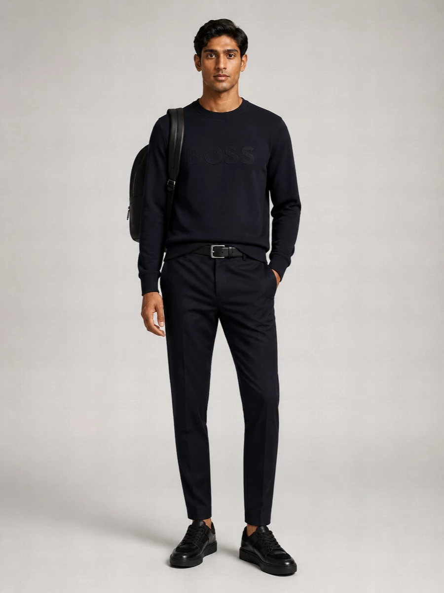Boss Relaxed-Fit Cotton Sweatshirt