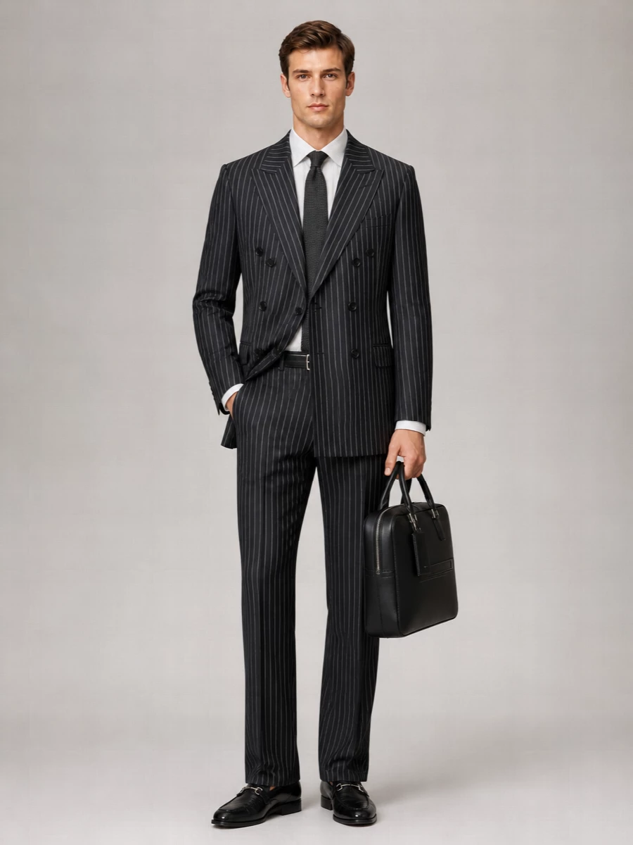 Tom Ford Striped Double-Breasted Jacket