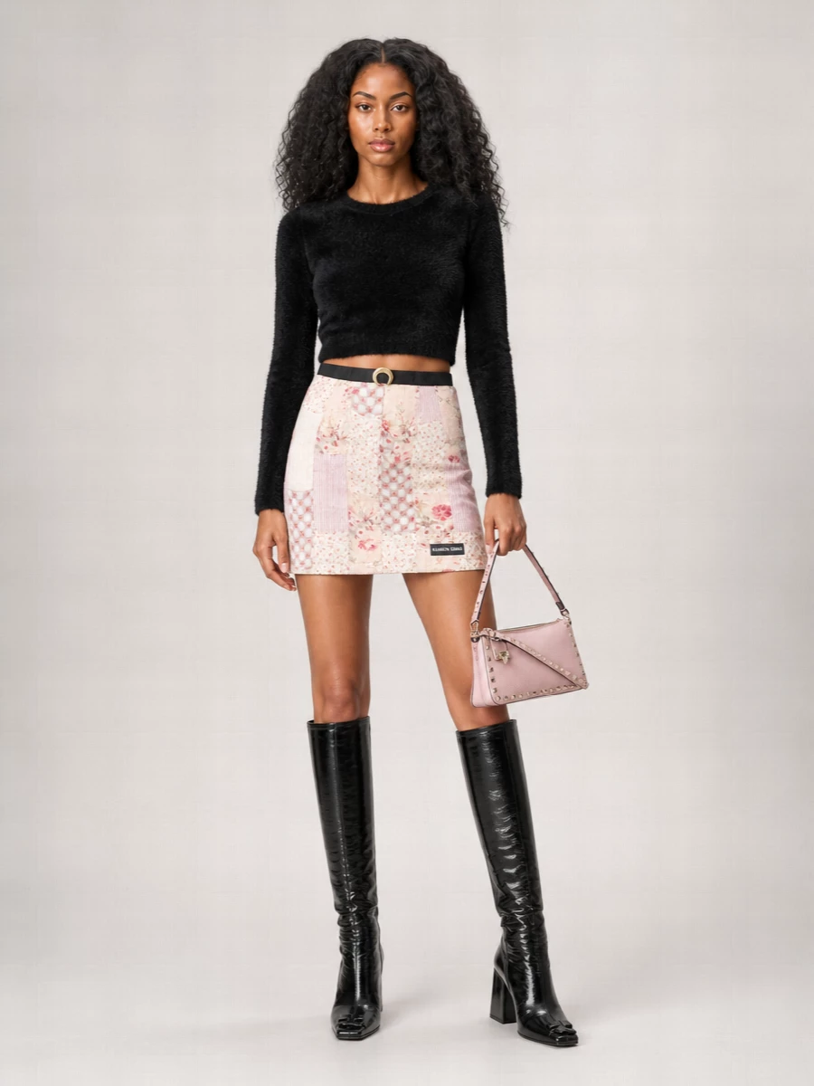 Courrèges Square Toe Chunky Heel Ankle Boots