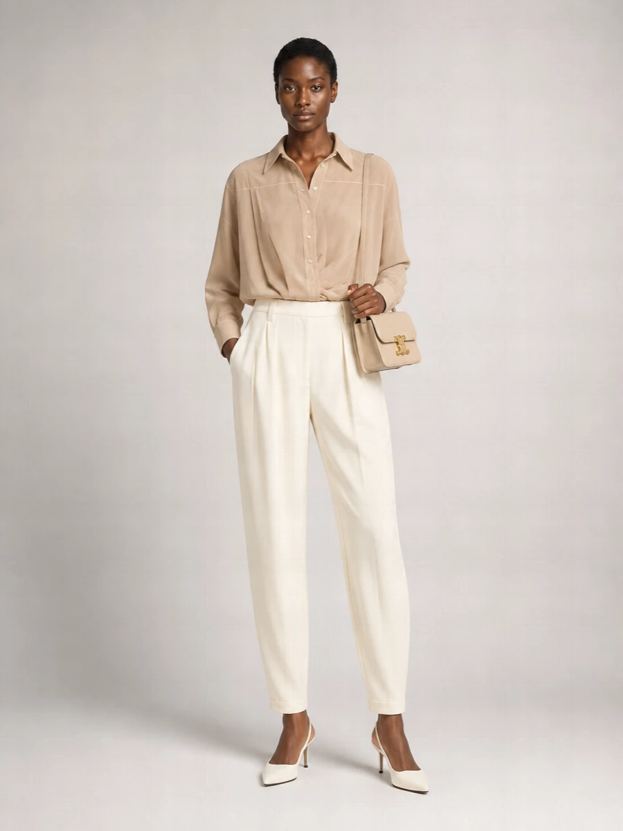 Brunello Cucinelli Pleated Straight-Leg Tailored Trousers