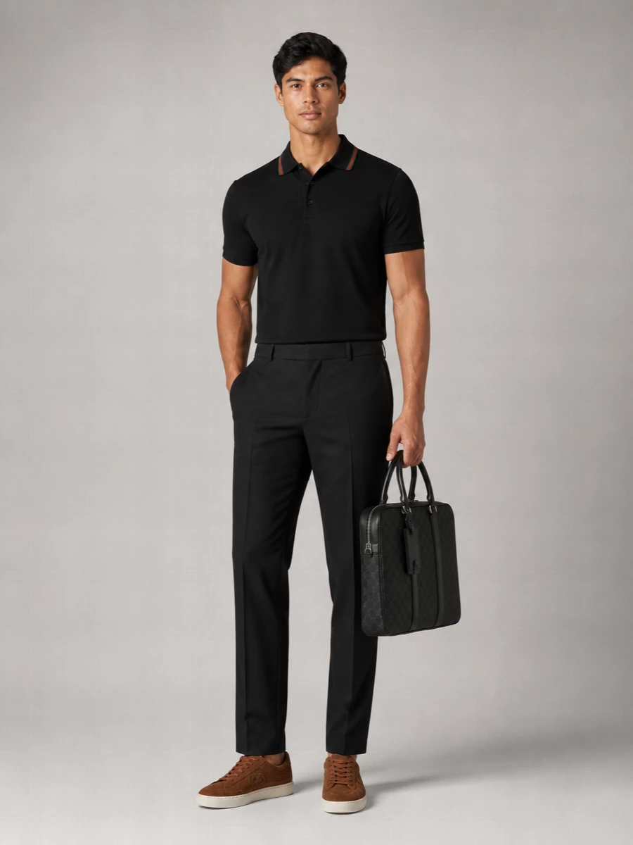 Gucci Structured Shoulder Bag Luggage Tag Feature