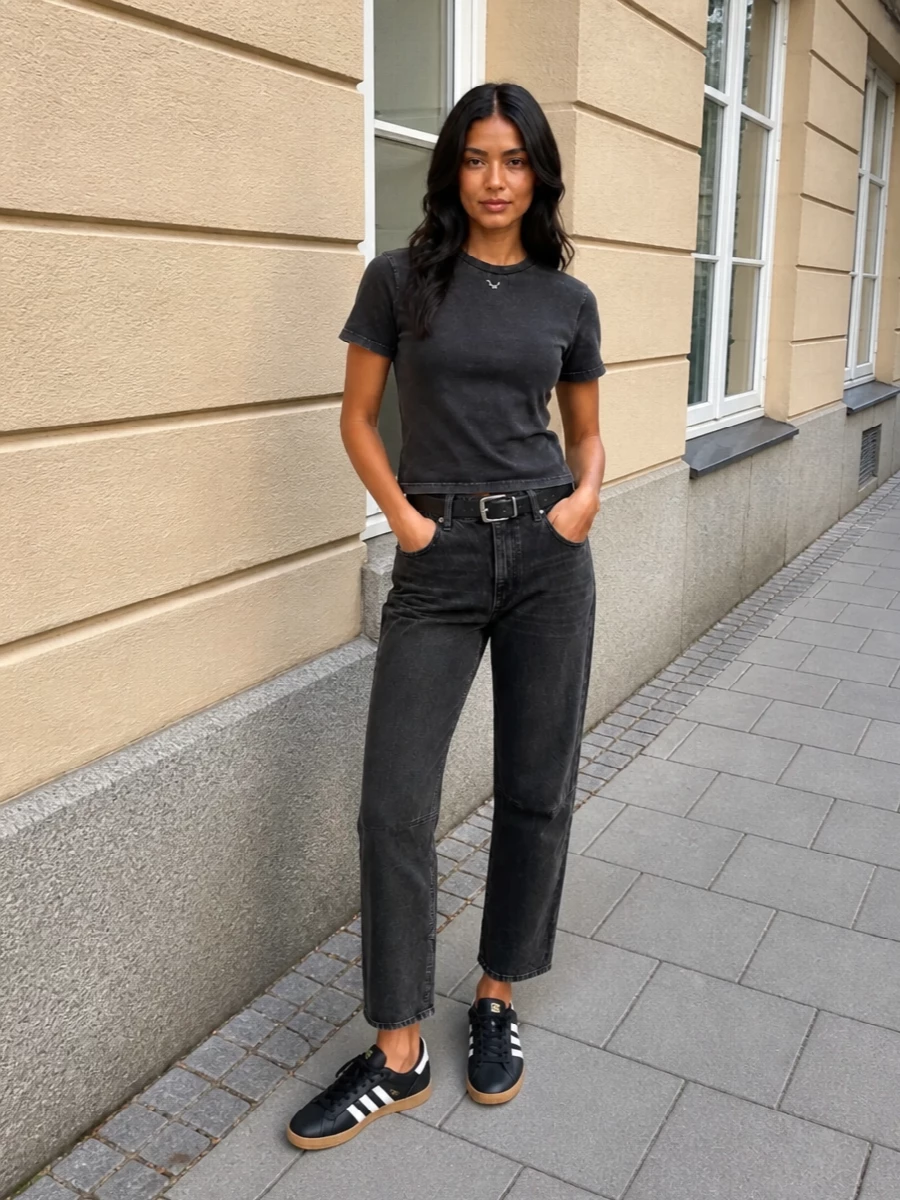 Ottolinger tee isabel marant grey jeans outfit