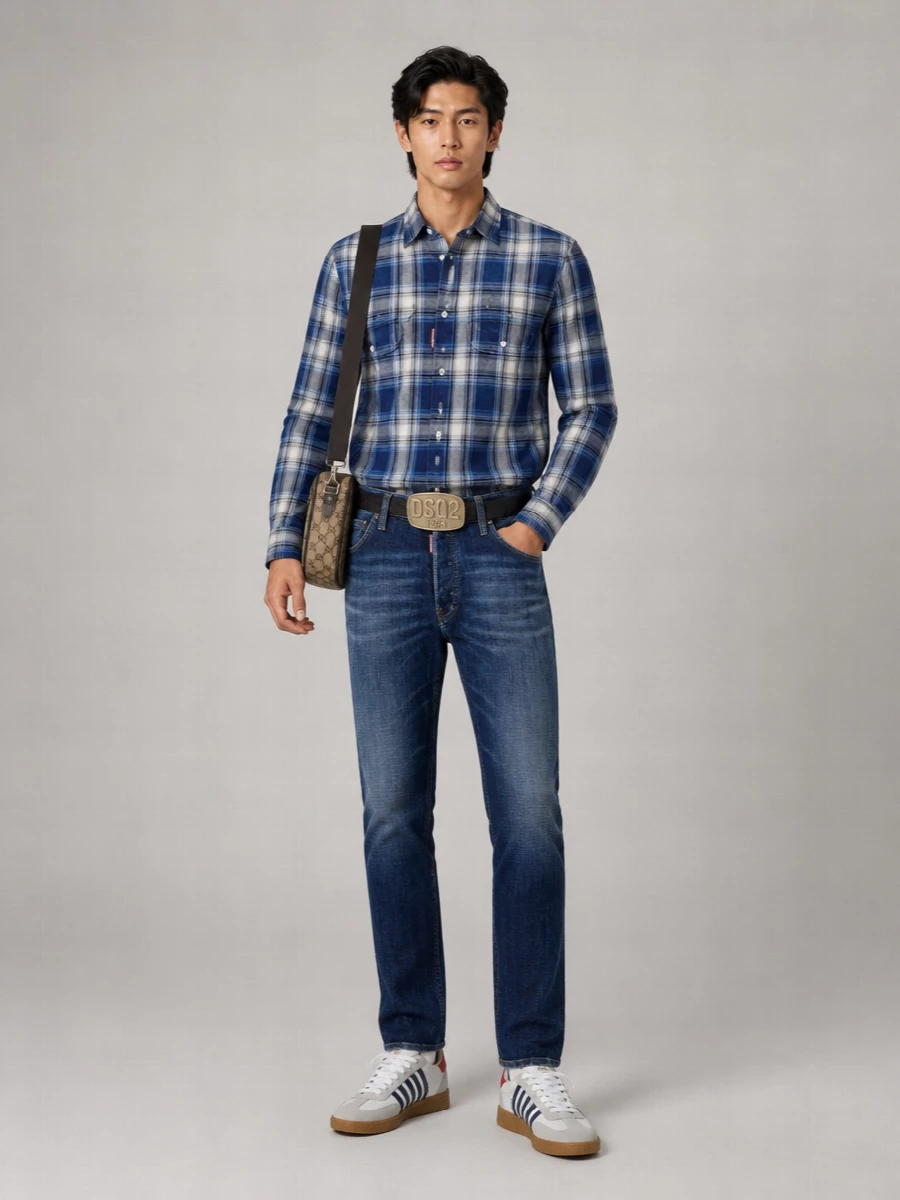 Dsquared2 Cotton Mid-Rise Skinny Jeans