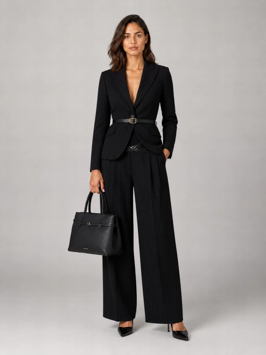 The Andamane Embroidered Stretch Cotton Blend Blazer