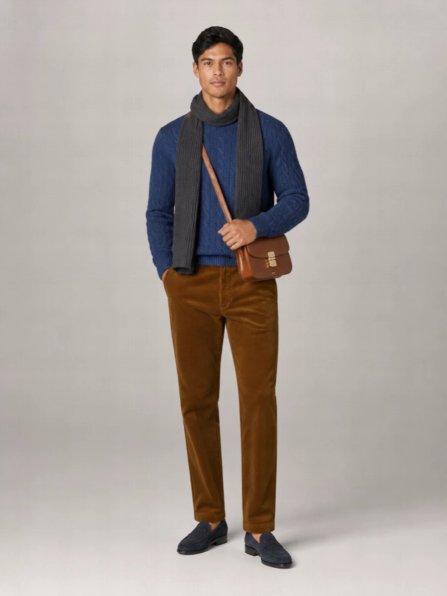 Polo Ralph Lauren Cable-Knit Wool-Cashmere Crewneck Jumper