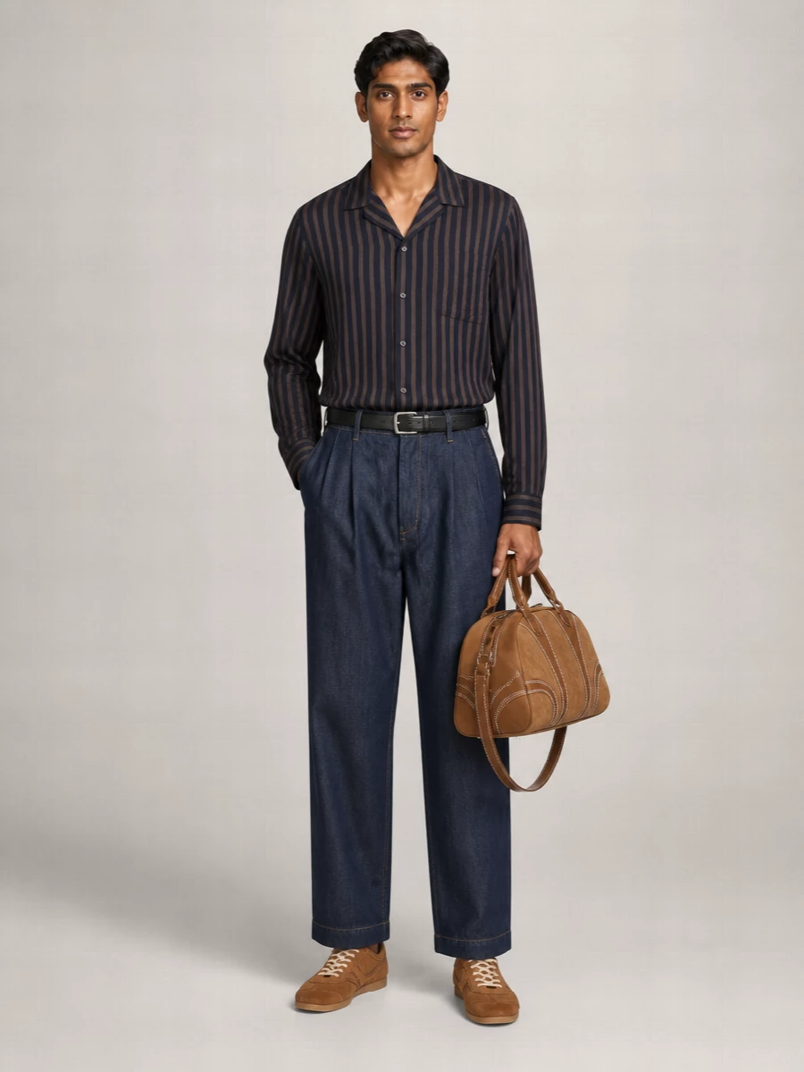 Dries Van Noten Cotton Loose-Fit Trousers