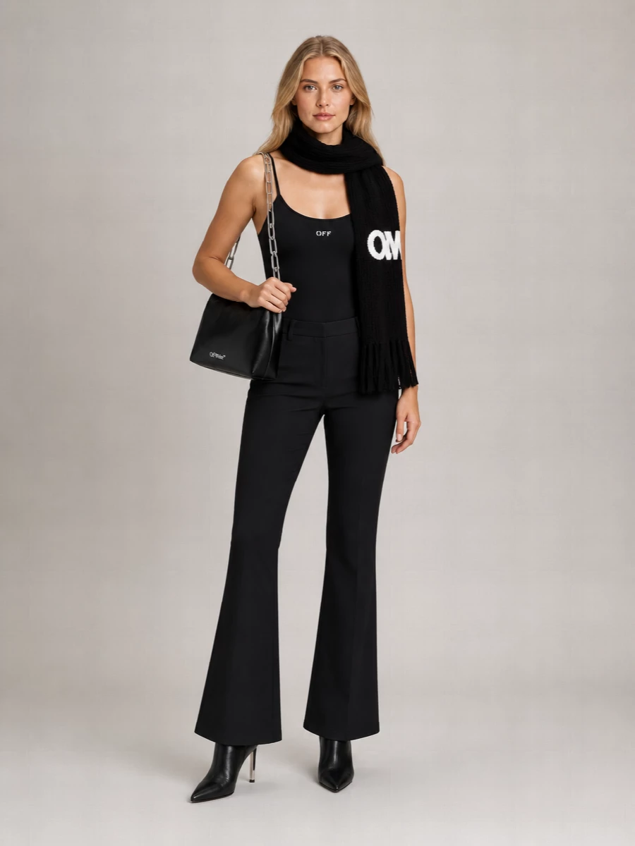 Off-White Stretch Nylon Tank Top