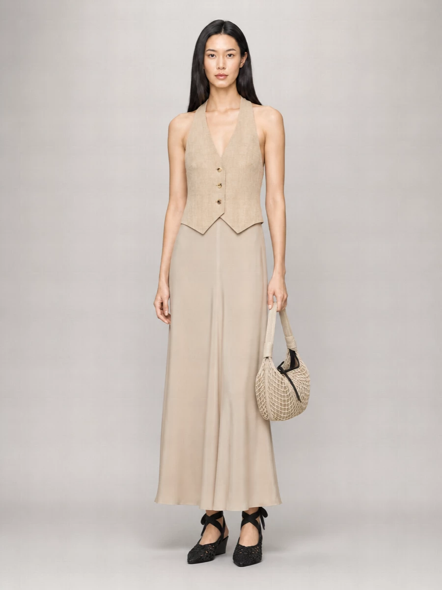 Max Mara Linen Waistcoat