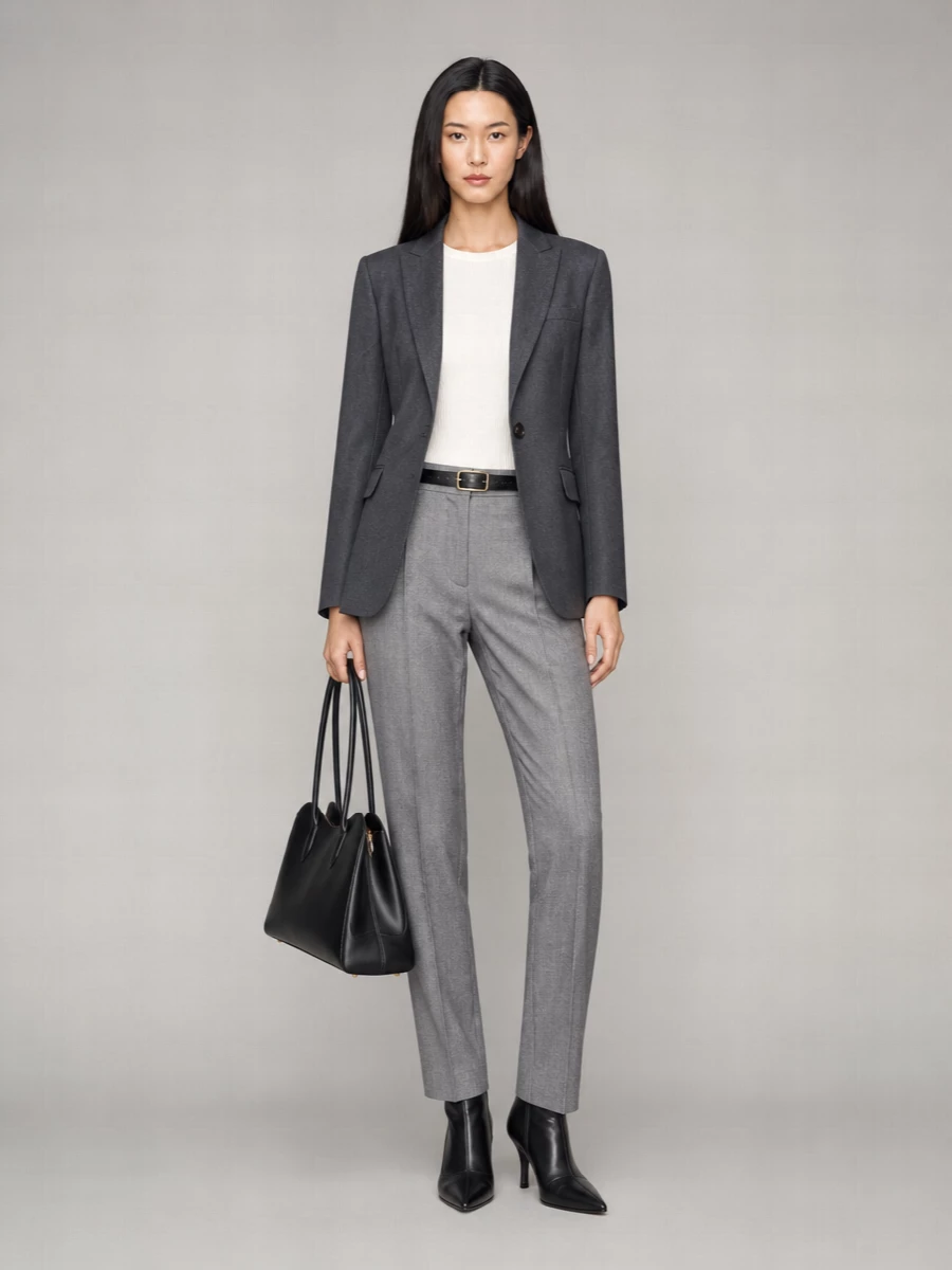 Stella Mccartney Twill Straight Leg Trousers