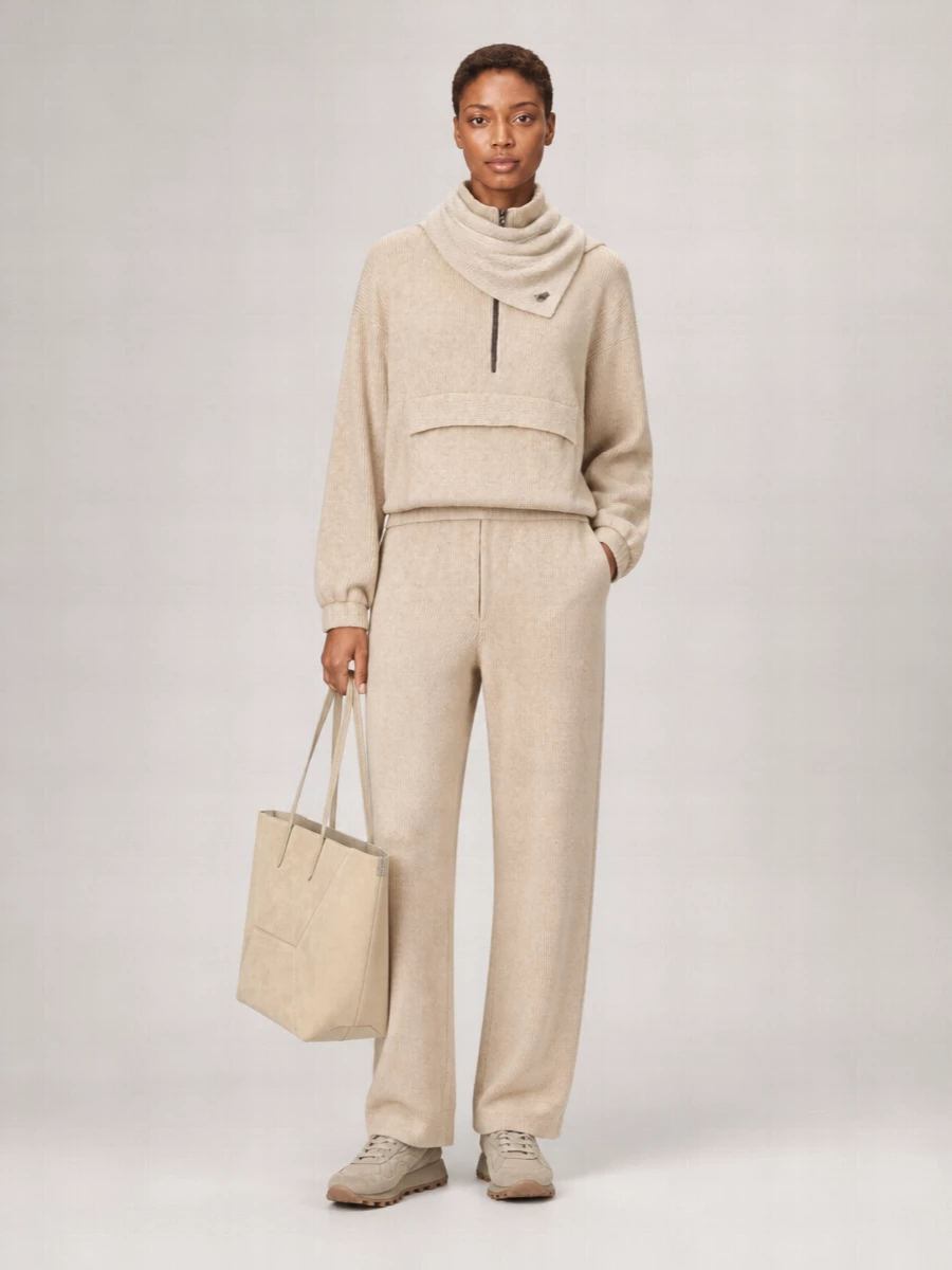 Brunello Cucinelli Cashmere Wide-Leg Trousers