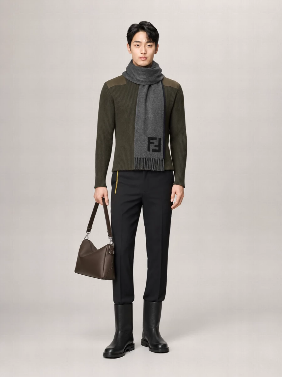 Fendi Wool Crew-Neck Jumper