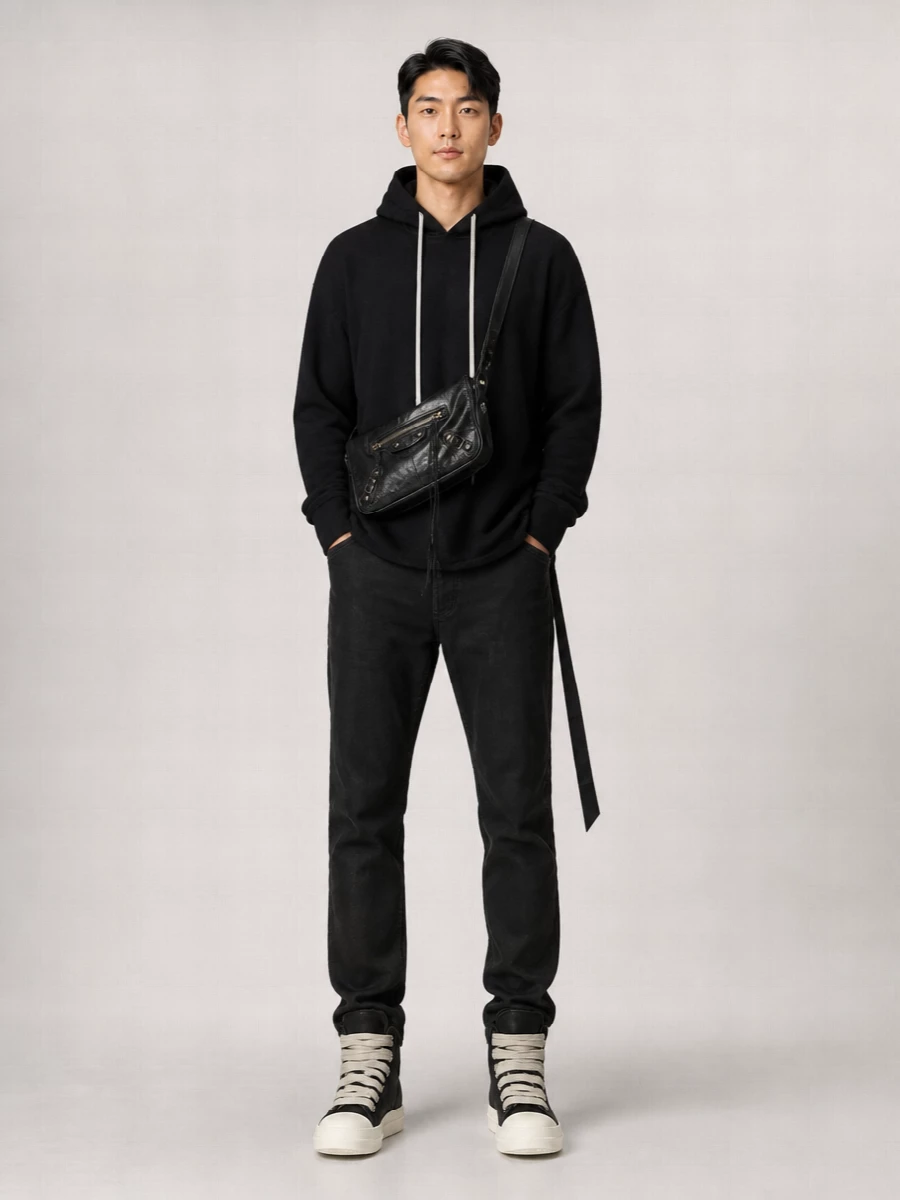 Rick Owens Drkshdw Denim Mid-Rise Wide-Leg Jeans