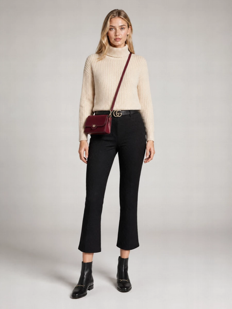 Gucci Cropped Jersey Capri Pants