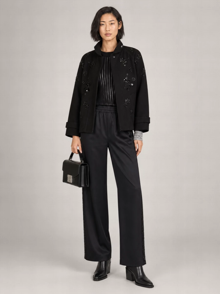 Golden Goose Embroidered Single Breasted Trench Coat