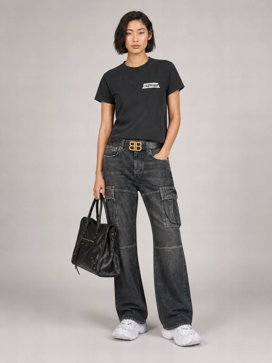 Balenciaga Le City Small Leather Shoulder Bag