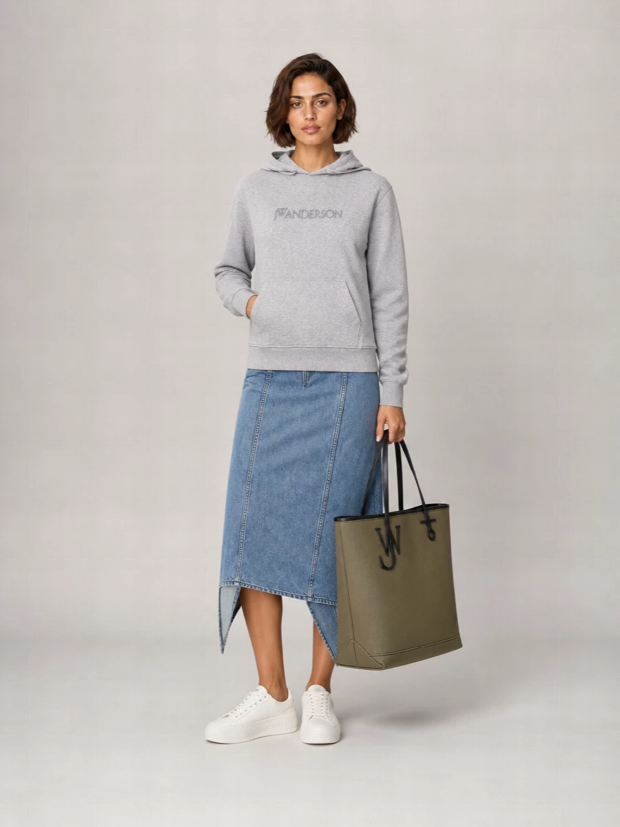 Jw Anderson Logo Embroidery Hoodie