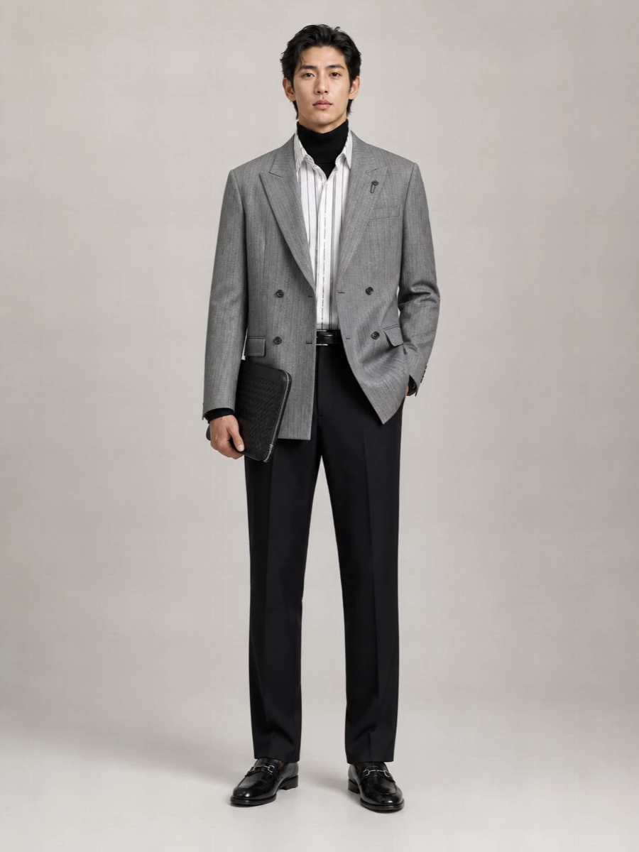 Lardini Wool Suit Jacket
