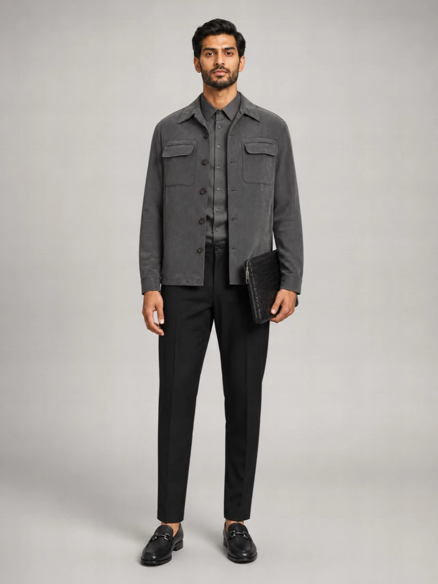 Pal Zileri Lyocell Shirt Jacket