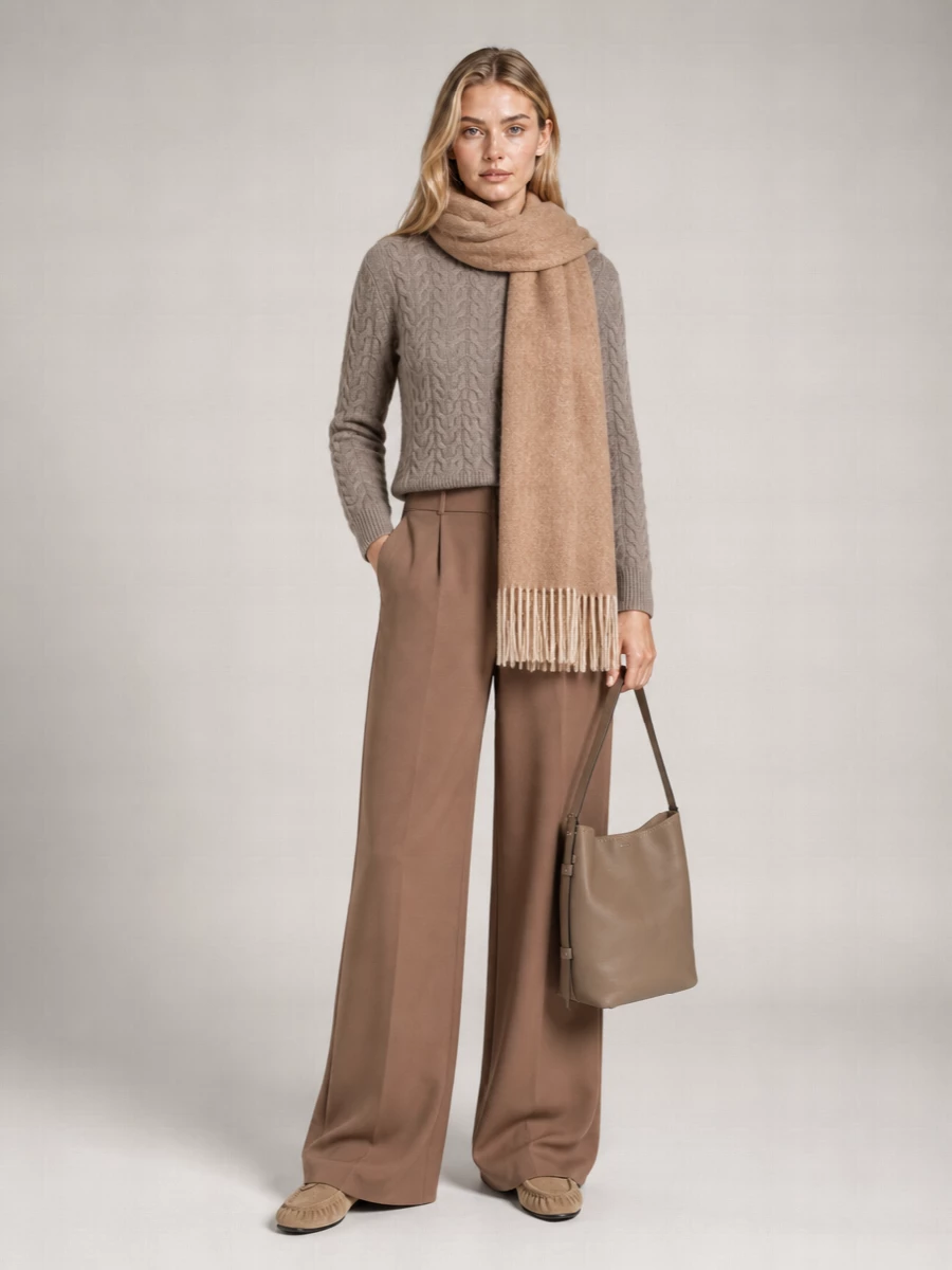 Max Mara Cashmere Cable-Knit Long-Sleeve Jumper