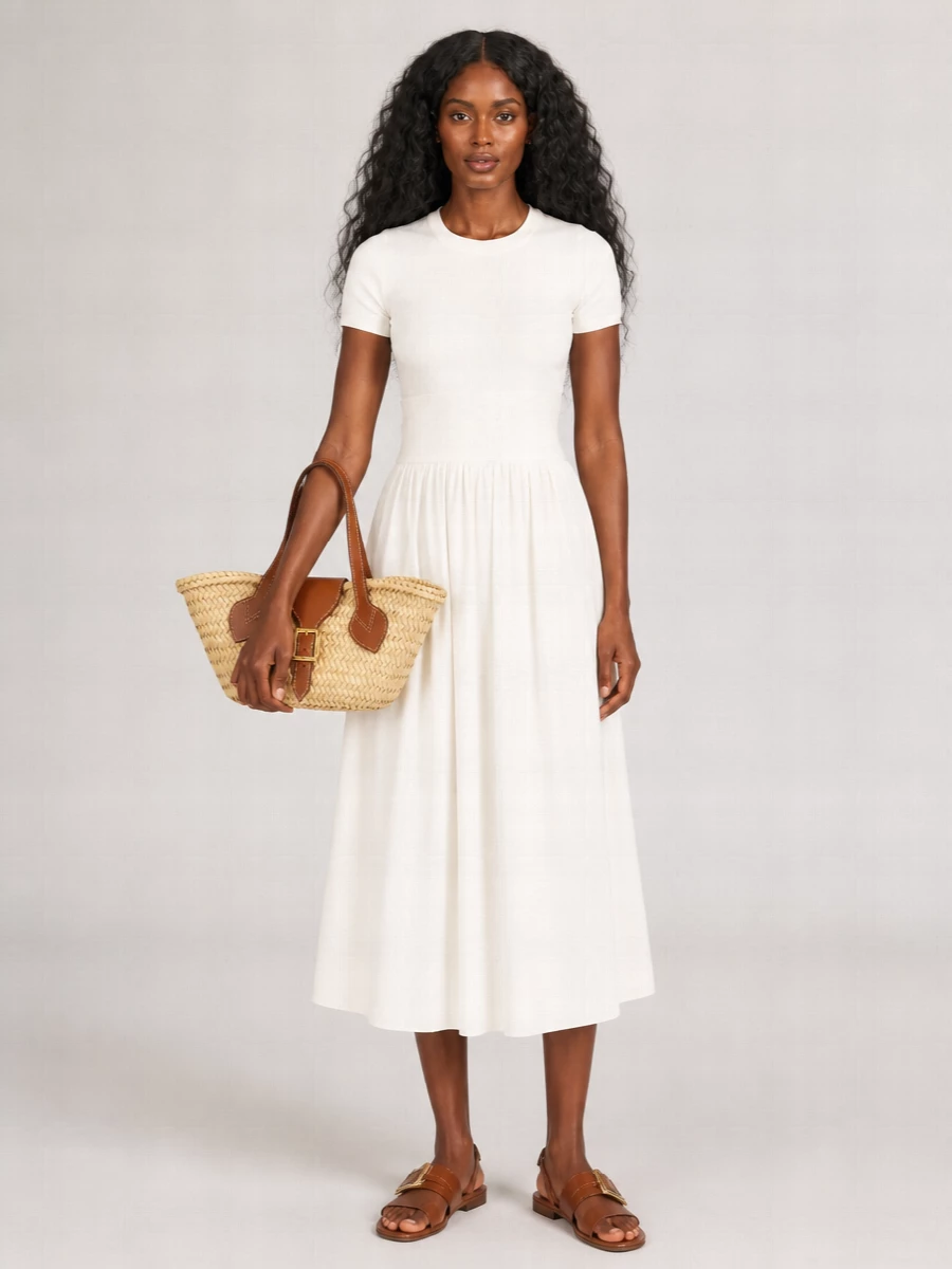 J&M Davidson Straw Beach Bag