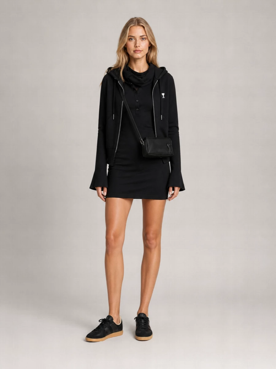 Ami Paris Cotton Hoodie Jacket