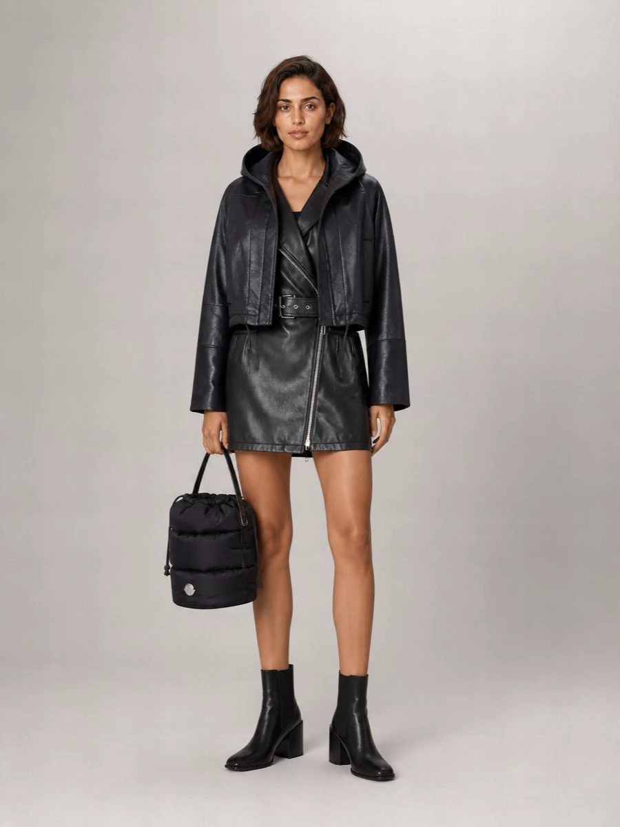 Sportmax leather coat