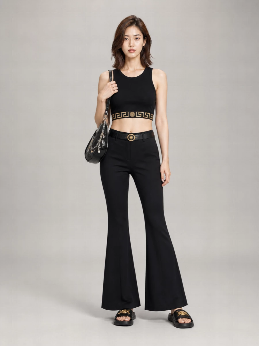 Versace Cropped Tank Top