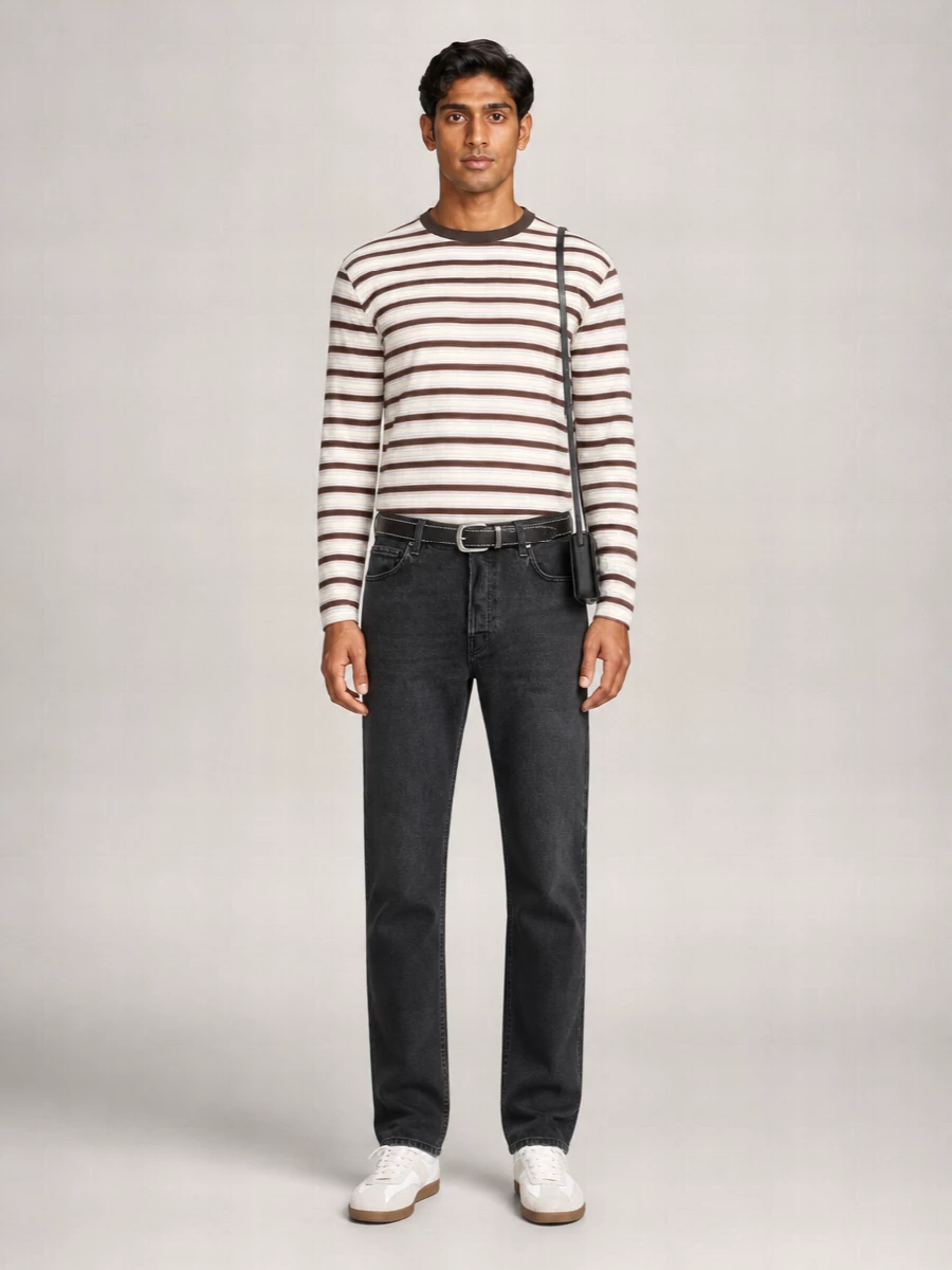 Haikure Mid-Rise Straight-Leg Jeans