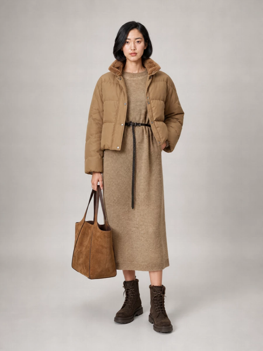 Brunello Cucinelli Small Suede Tote Bag