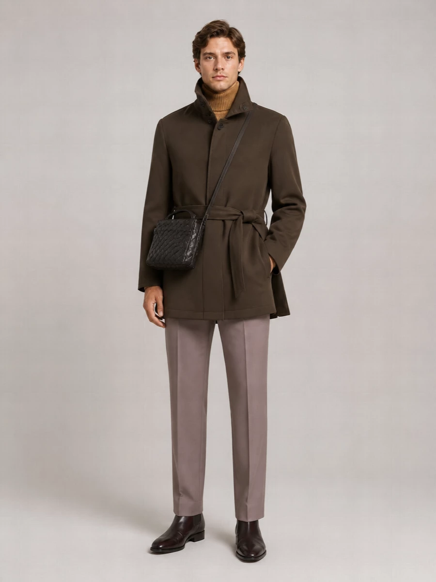 Dries Van Noten Cotton Single Breasted Coat