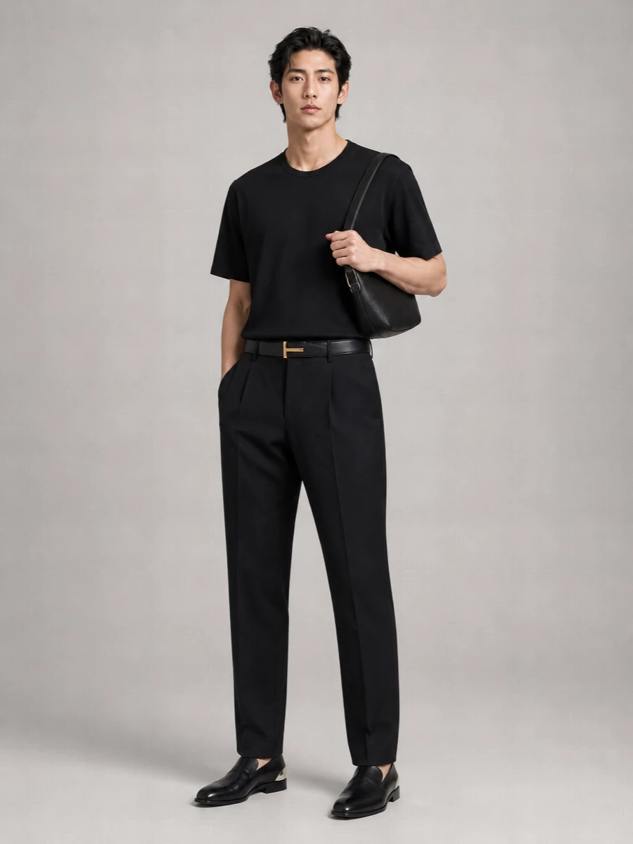 Tom Ford Reversible Hammered Leather Belt