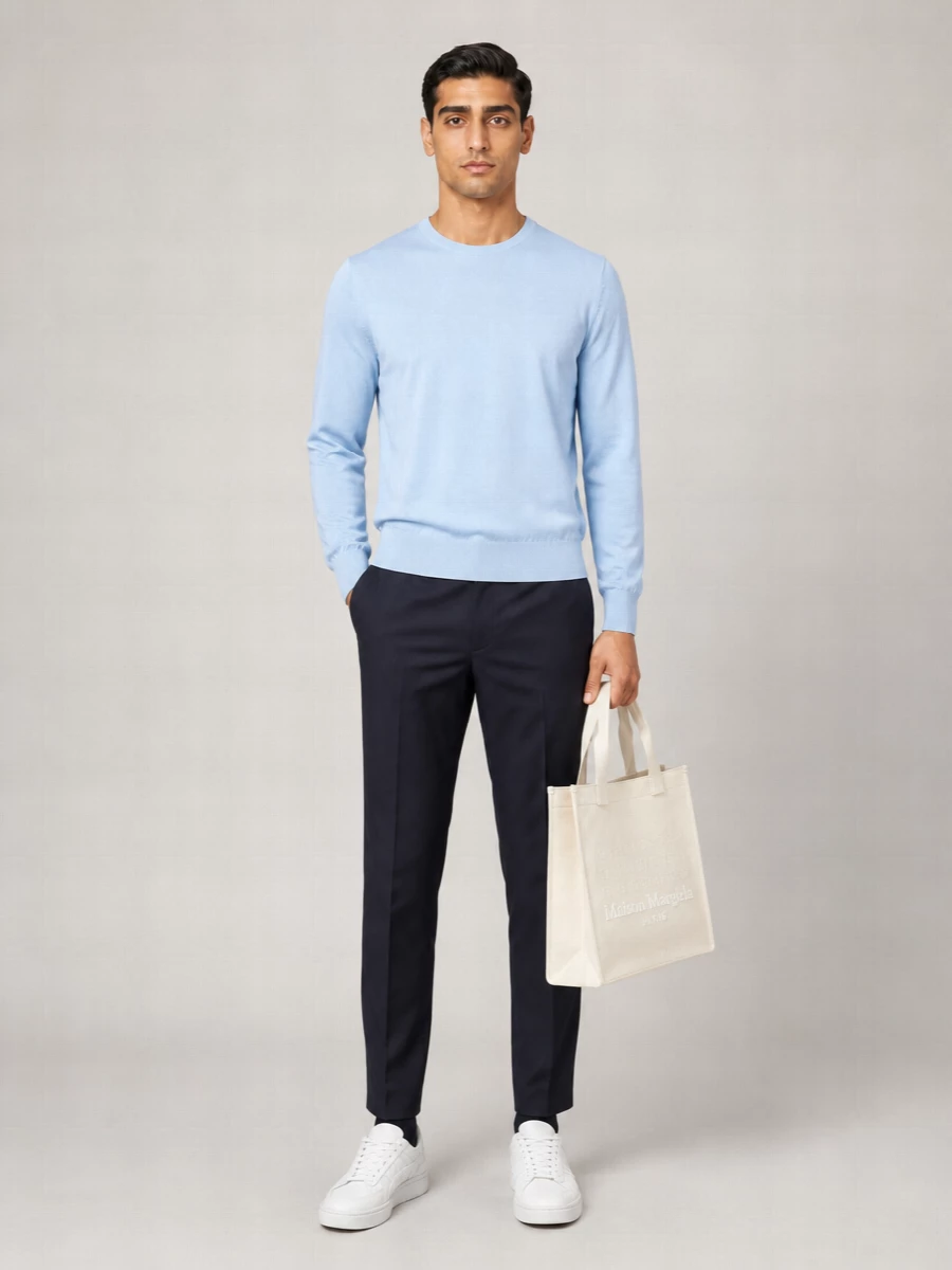 Comme Des Garçons Ribbed Crew-Neck Sweater