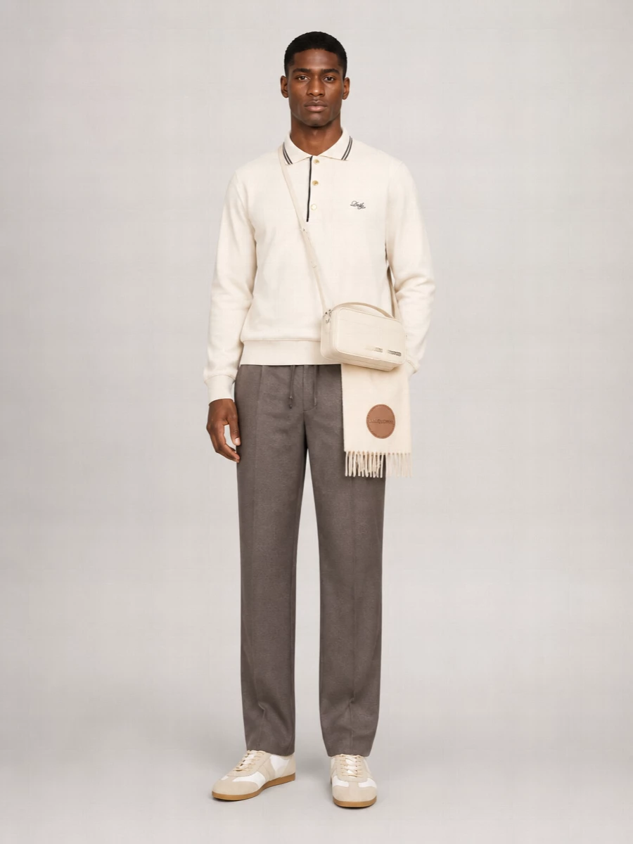 Drôle De Monsieur Cotton Logo Polo Shirt