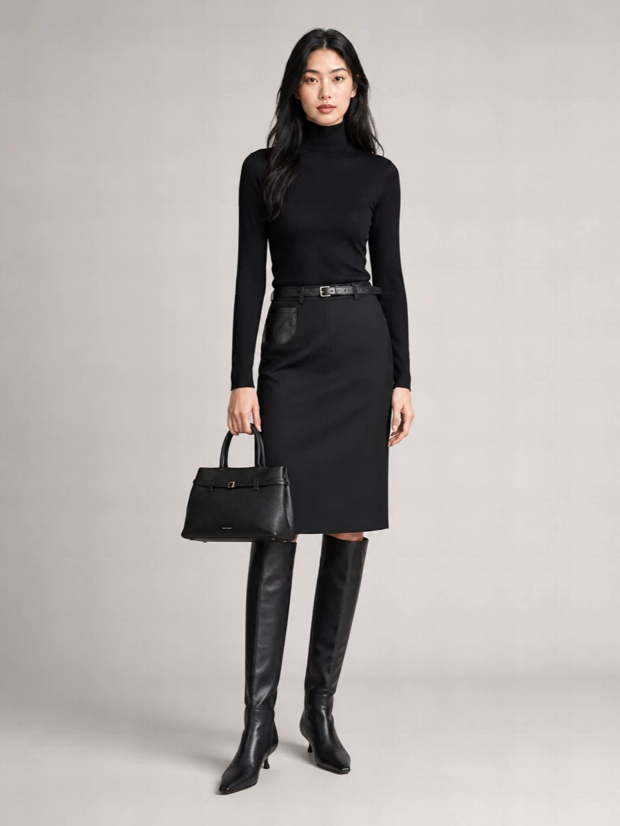 Max Mara wool fitted skirt