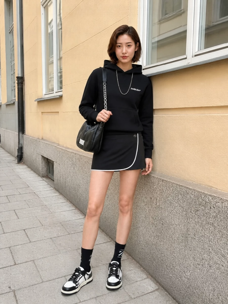Ambush hoodie black wrap mini amiri sneakers