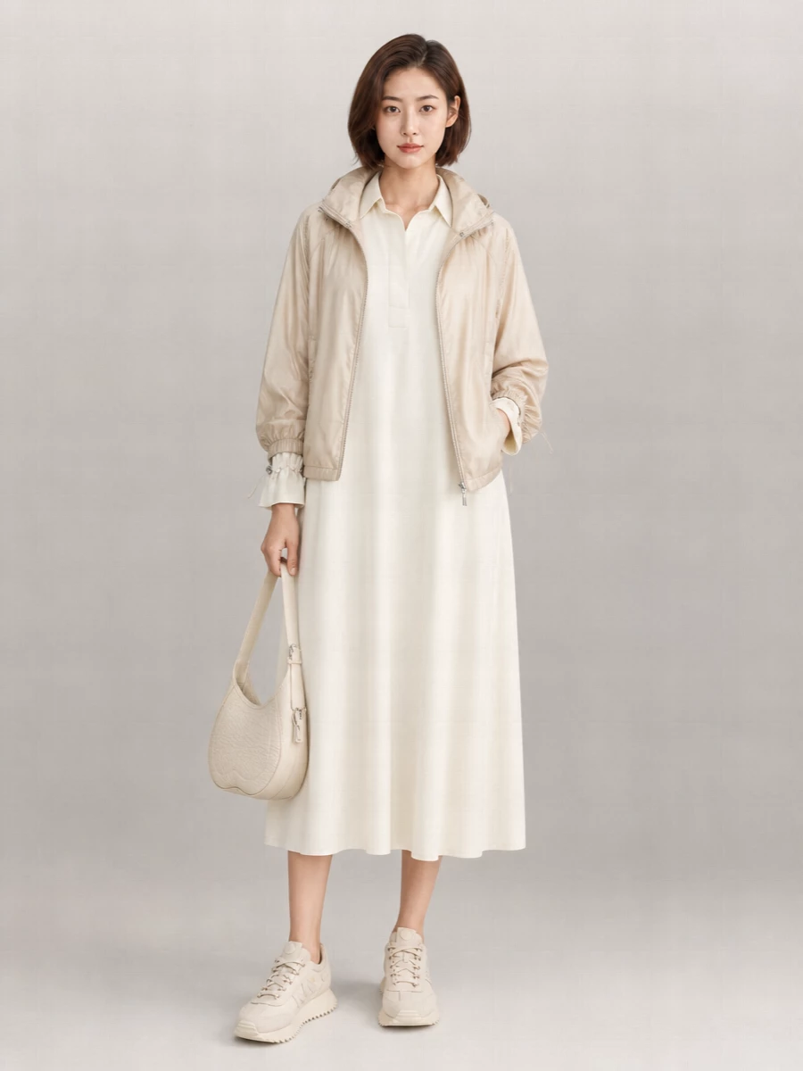 Moorer Wrinkled Hooded Puffer Jacket