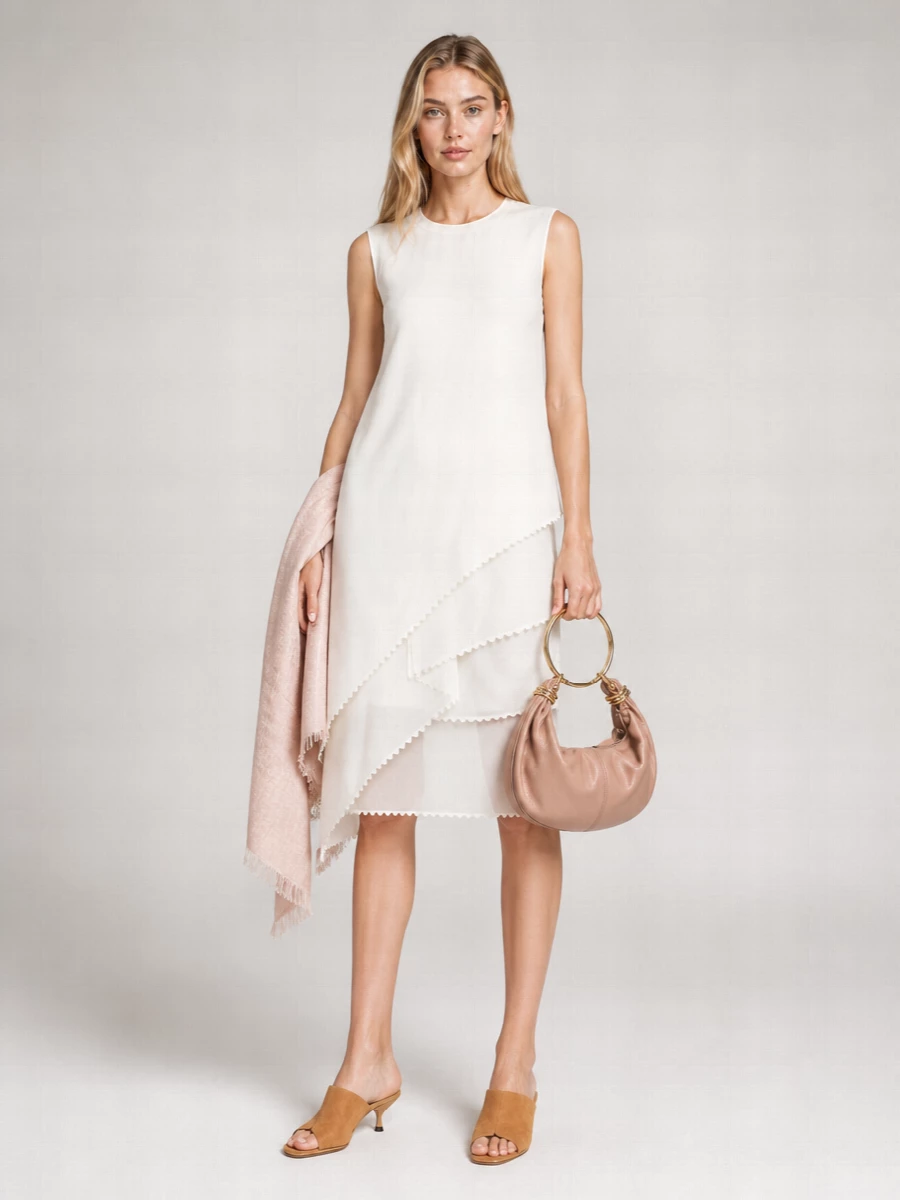 Jacquemus Cotton Layered Mini Dress