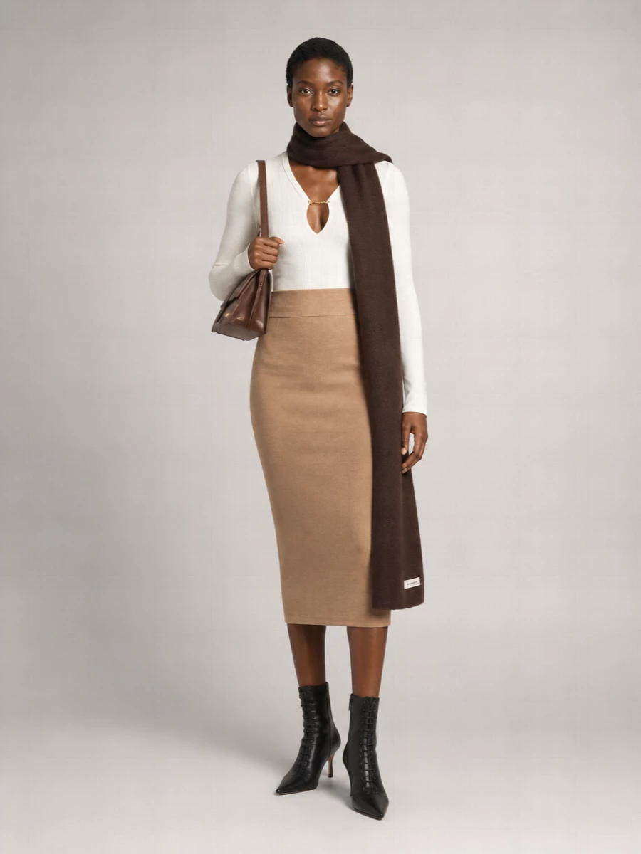 Jacquemus Wool Pencil Skirt