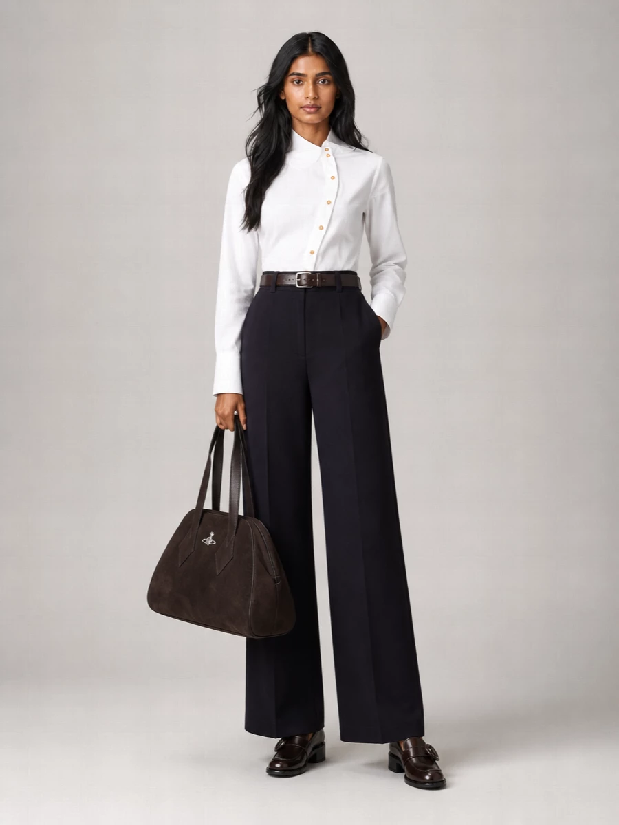 Vivienne Westwood Wool Wide-Leg Trousers