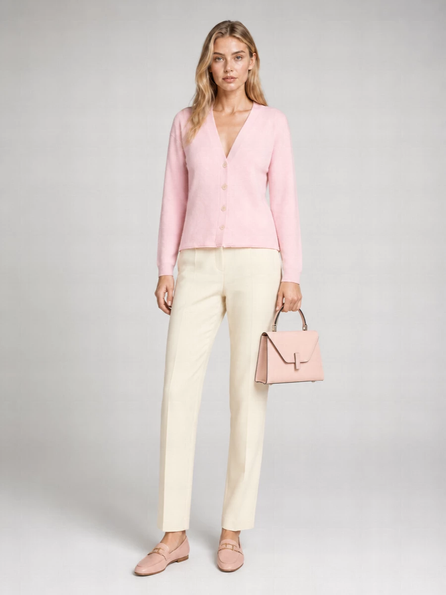 Guest In Residence Cashmere V-Neck Cardigan