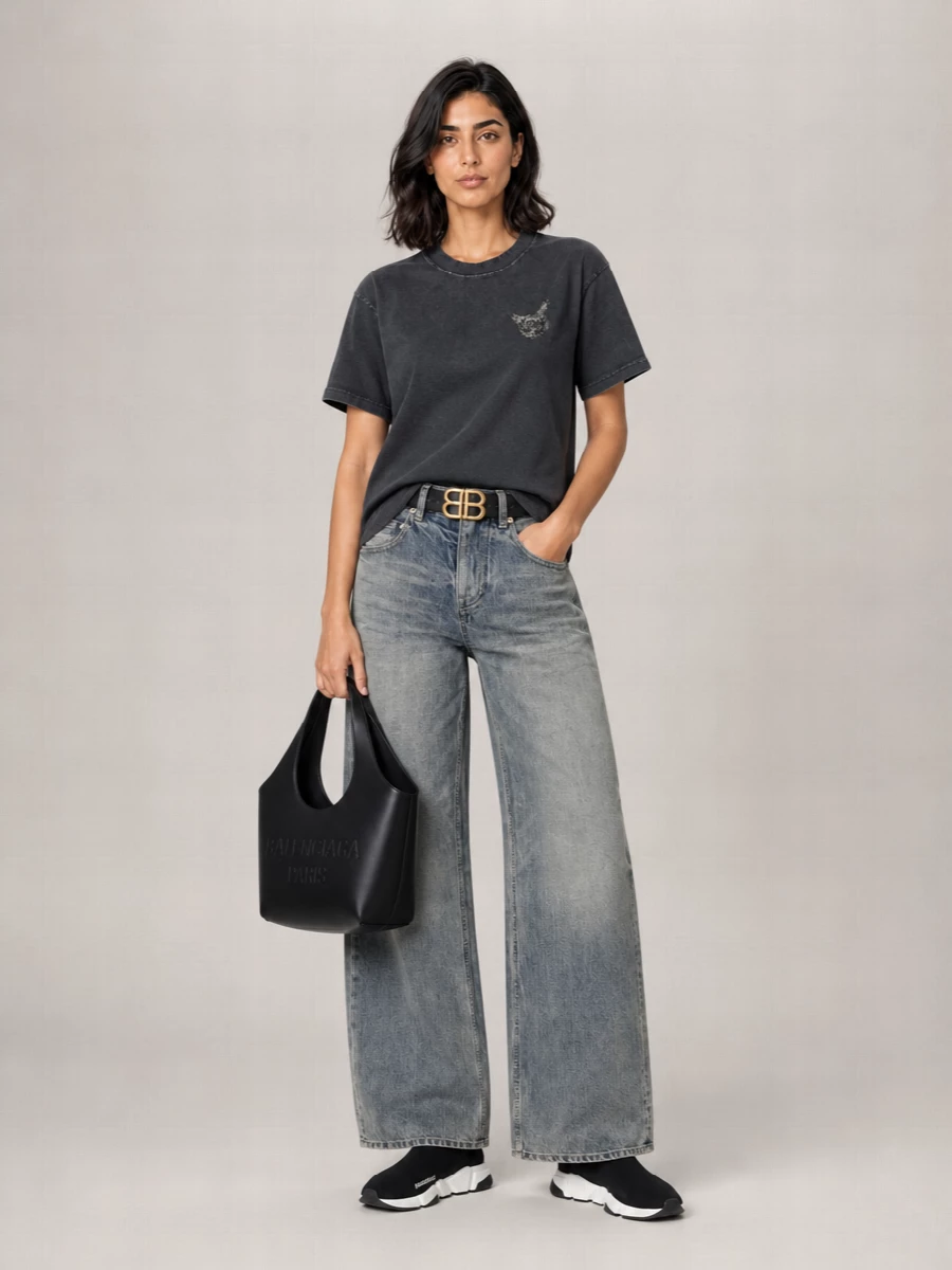 Balenciaga Regular-Fit Logo T-Shirt