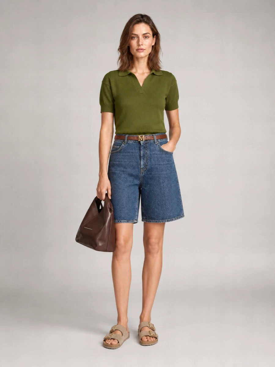 Weekend Max Mara Denim Bermuda Shorts