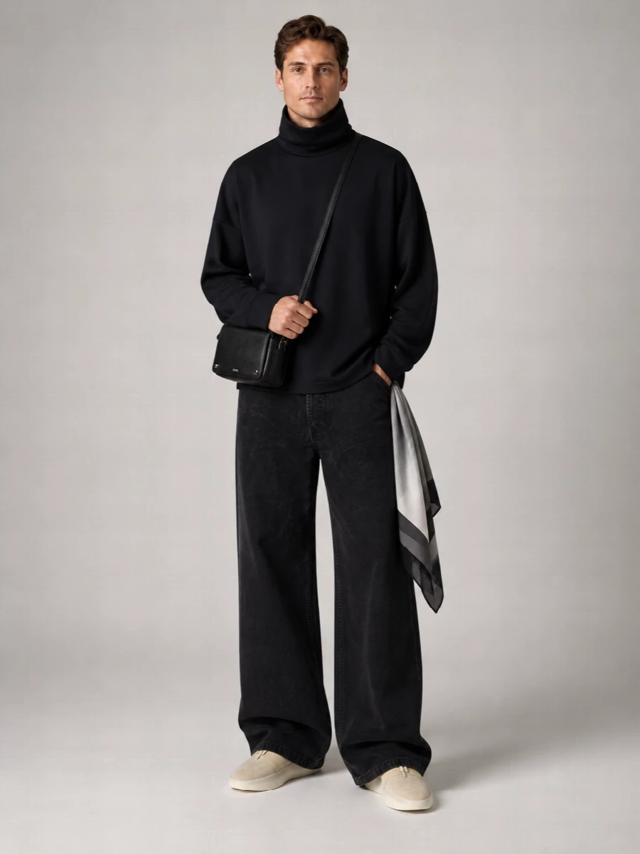 Loewe Leather Messenger Shoulder Bag