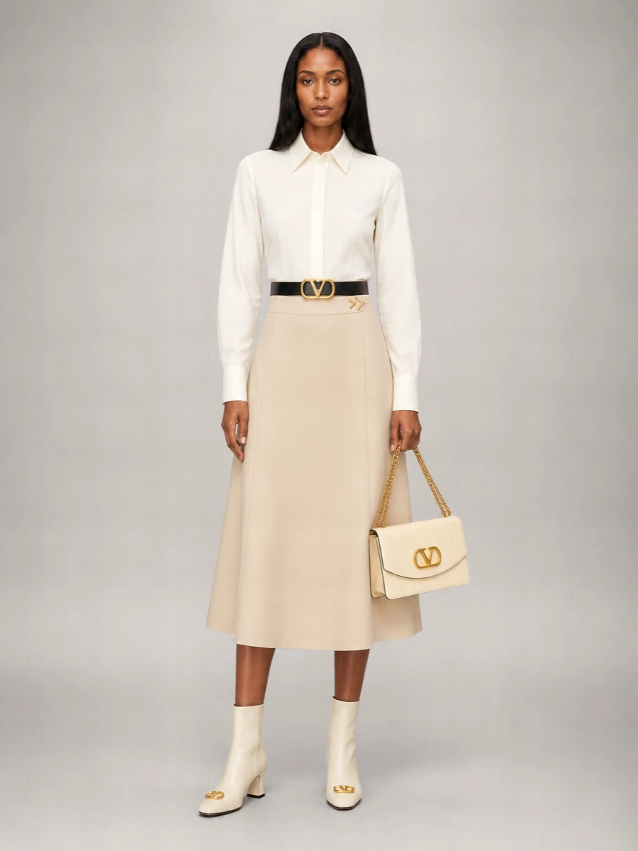 Valentino Garavani Oversized Cotton Poplin Shirt