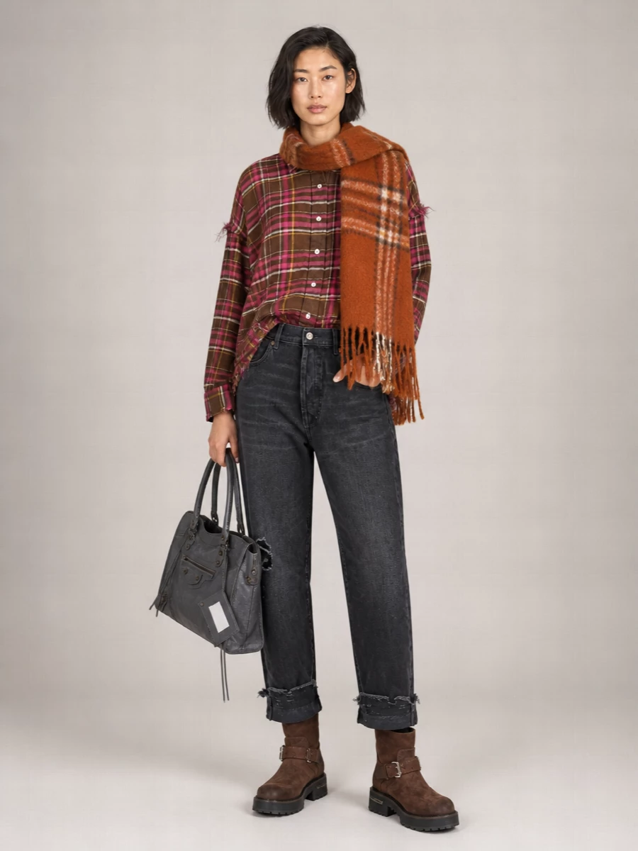 Burberry Embroidered Alpaca Scarf