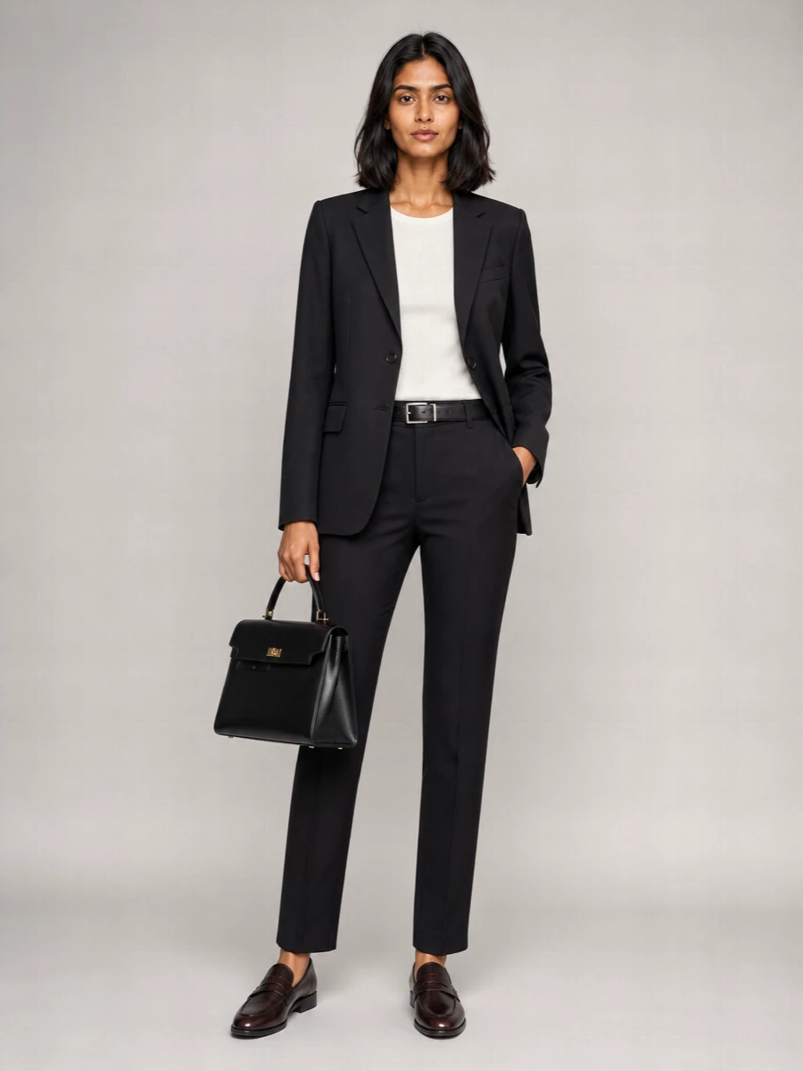 Dries Van Noten Single-Breasted Crepe Blazer