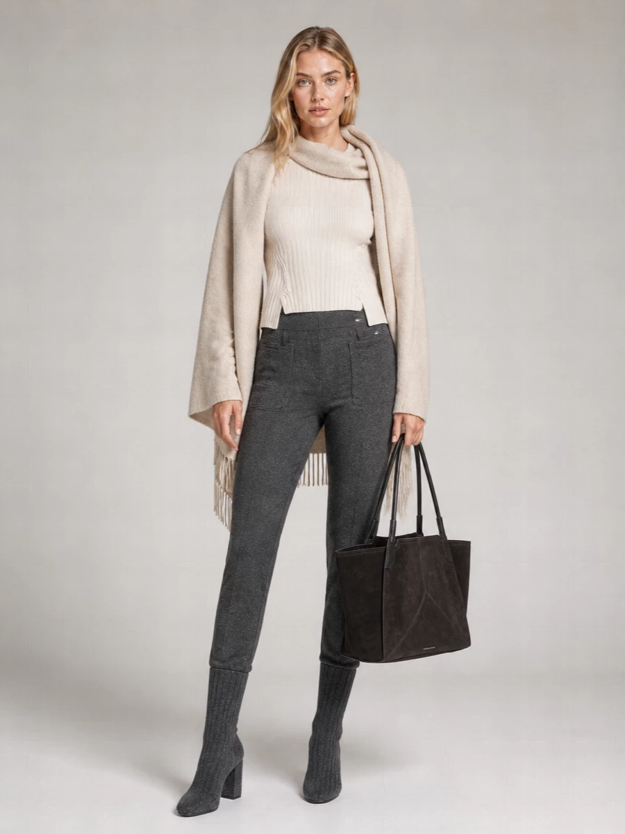 Victoria Beckham fine-knit alina trousers